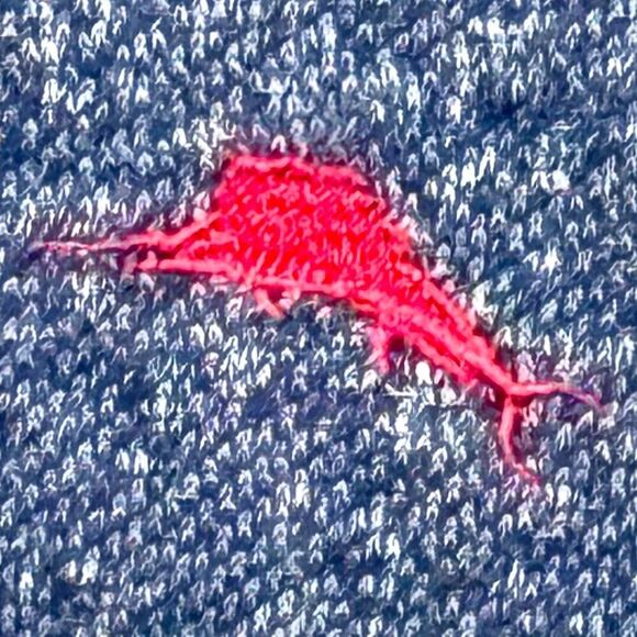 Tommy Bahama Men Heather Blue Pullover Sweater Contrast Shoulder Long Sleeve XXL - Picture 4 of 6